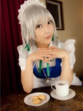 cosplay美女套图 c77 Sakuya Izayoi　白丝假发扮相(1)(21)
